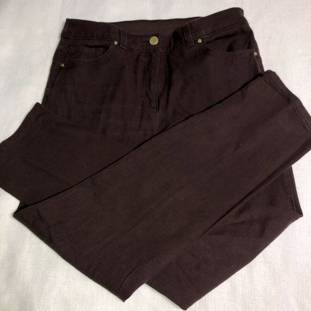 Chicos Brown Stretch Jeans-Sz 6